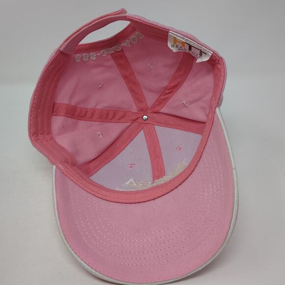Nyssa Tractor & Implement Strapback Baseball Cap Pink One Size Adjustable HTT - Picture 7 of 9